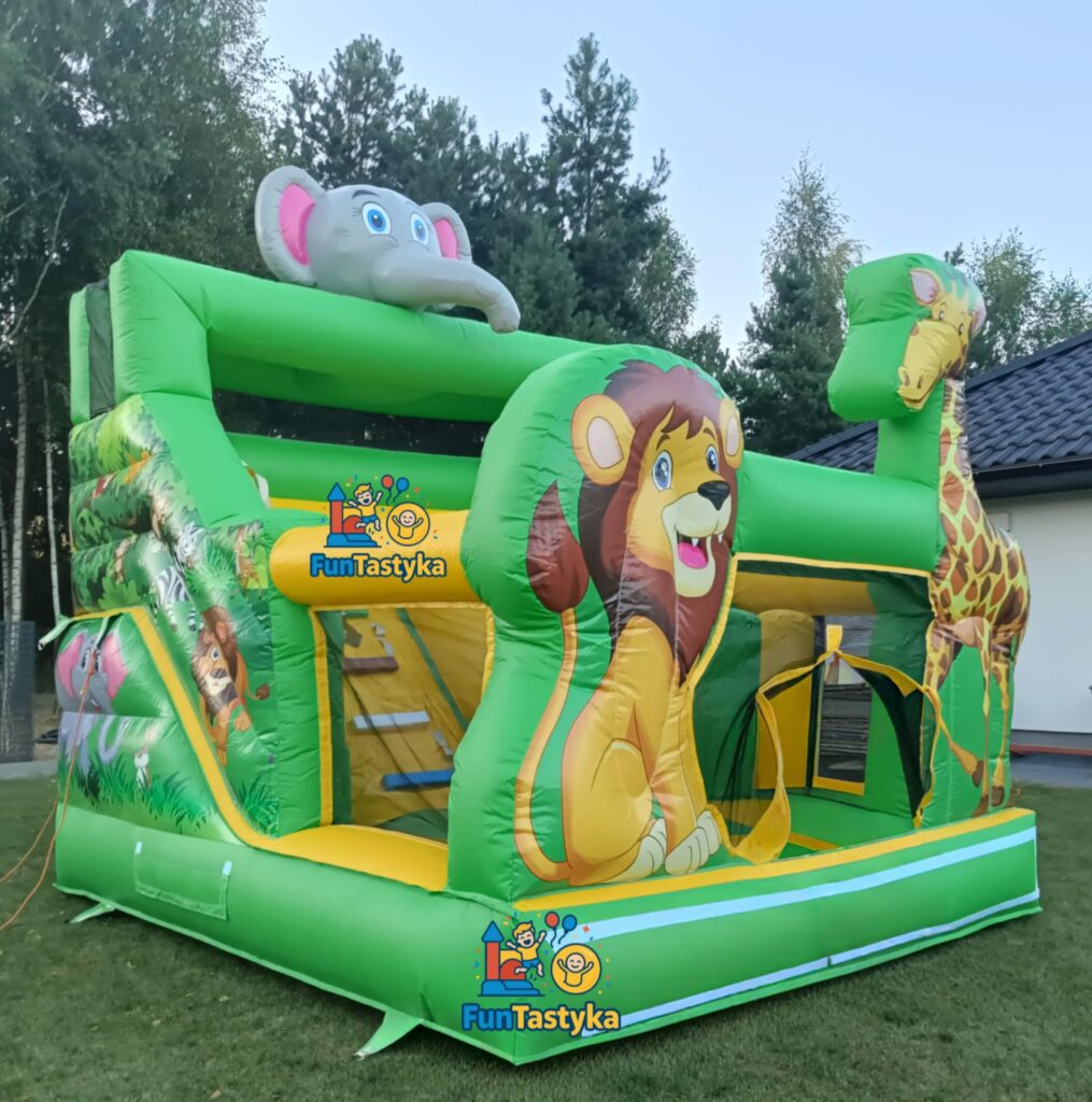 Plac Zabaw i Zjeżdżalnia dmuchana Dżungla FunTastyka Grudziądz - wynajem dmuchańców na imprezy