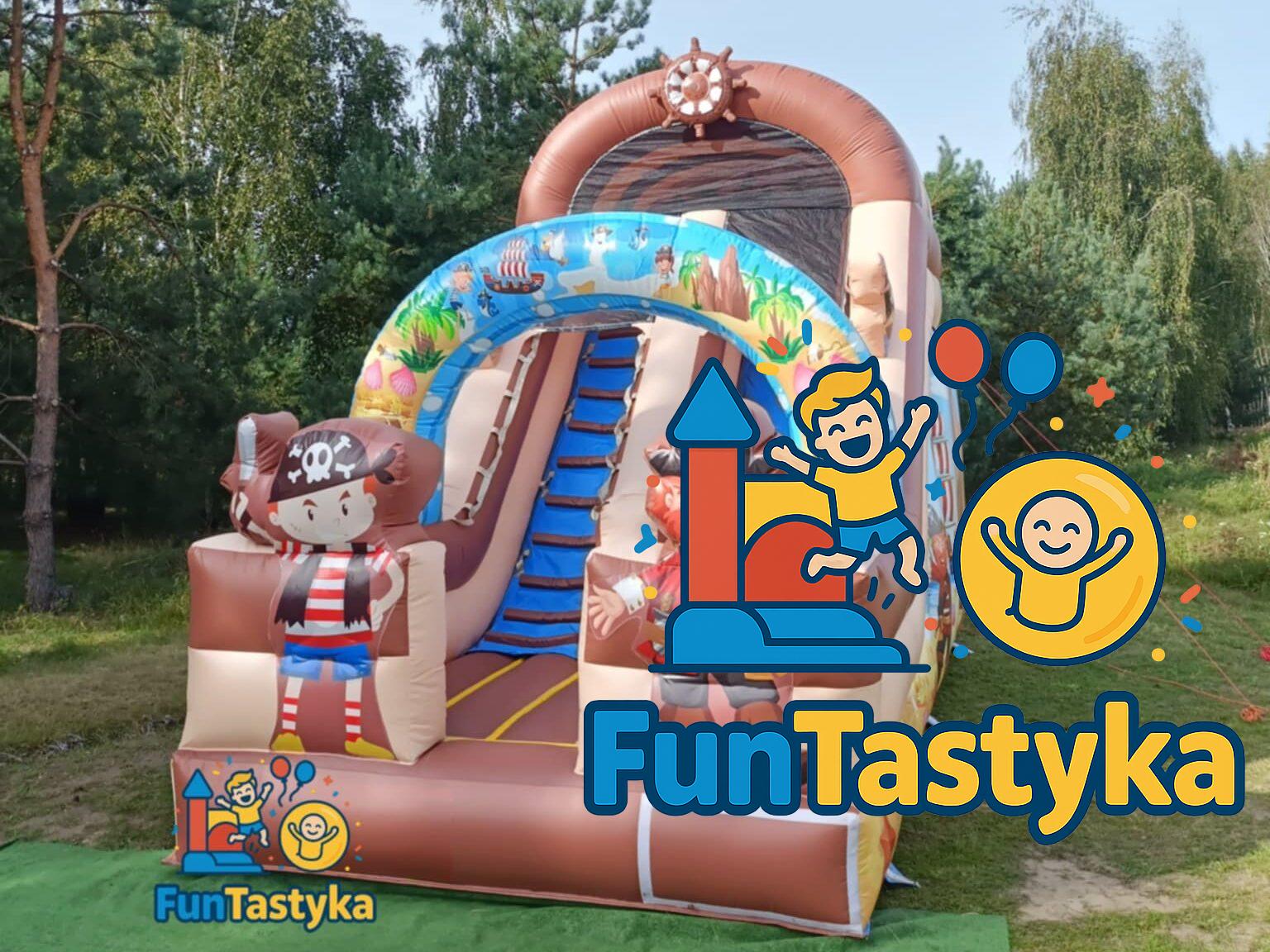 Zjeżdżalnia dmuchana Pirat FunTastyka Grudziądz - wynajem dmuchańców na imprezy